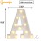 Pooqla LED Marquee Letter Lights Sign, Light Up Alphabet Letter for Home Party Wedding Decoration A