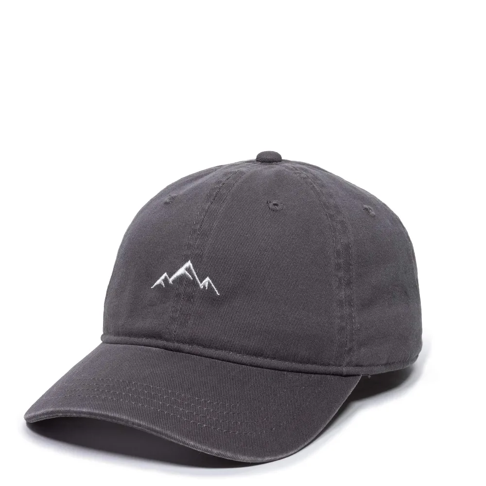 Outdoor Cap Mountain Embroidered Dad Hat  Adjustable Soft Cotton Polo Style Unstructured Baseball Cap for Men & Women, Charcoal Outdoor Cap Mountain Embroidered Dad Hat  Adjustable Soft Cotton Polo Style Unstructured Baseball Cap for Men & Women, Charcoal