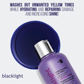Oligo Professionnel - Blacklight Violet Shampoo - Sulfate-Free Purple Shampoo for blondes - Vegan - Eliminate Yellow Tones - Refresh Faded Highlights - Argan oil - Hydrating Formula - 8.5oz Oligo Professionnel - Blacklight Violet Shampoo - Sulfate-Free Purple Shampoo for blondes - Vegan - Eliminate Yellow Tones - Refresh Faded Highlights - Argan oil - Hydrating Formula - 8.5oz