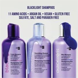 Oligo Professionnel - Blacklight Violet Shampoo - Sulfate-Free Purple Shampoo for blondes - Vegan - Eliminate Yellow Tones - Refresh Faded Highlights - Argan oil - Hydrating Formula - 8.5oz Oligo Professionnel - Blacklight Violet Shampoo - Sulfate-Free Purple Shampoo for blondes - Vegan - Eliminate Yellow Tones - Refresh Faded Highlights - Argan oil - Hydrating Formula - 8.5oz