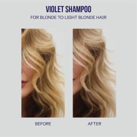 Oligo Professionnel - Blacklight Violet Shampoo - Sulfate-Free Purple Shampoo for blondes - Vegan - Eliminate Yellow Tones - Refresh Faded Highlights - Argan oil - Hydrating Formula - 8.5oz Oligo Professionnel - Blacklight Violet Shampoo - Sulfate-Free Purple Shampoo for blondes - Vegan - Eliminate Yellow Tones - Refresh Faded Highlights - Argan oil - Hydrating Formula - 8.5oz