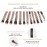 MSQ Eye Makeup Brushes 12pcs Rose Gold Eyeshadow Makeup Brushes Set with Soft Synthetic Hairs & Real Wood Handle for Eyeshadow, Eyebrow, Eyeliner, Blending(without bag)