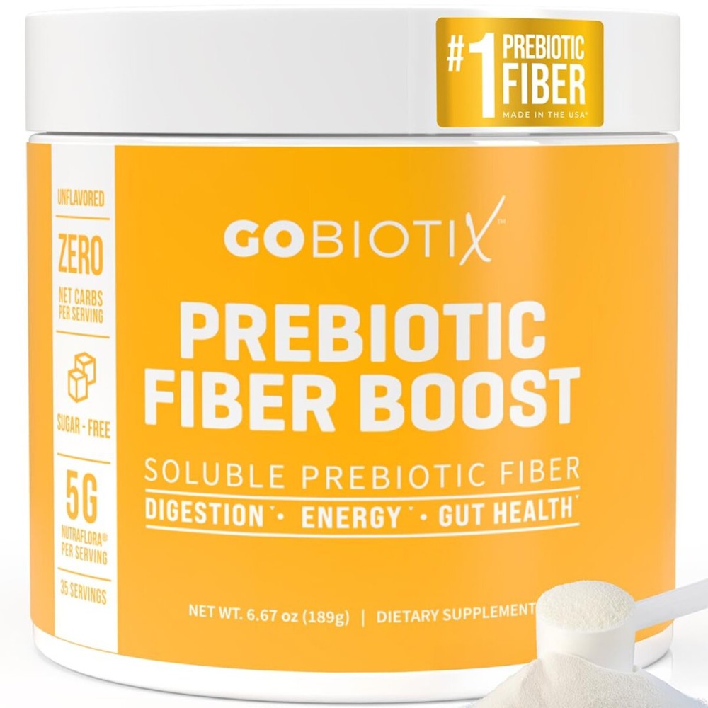GOBIOTIX Prebiotic Fiber Supplement Powder for Digestive Health, Soluble Fiber for Gut Health, Gluten & Sugar Free, Keto, Vegan, 35 Servings (1 Pack) GOBIOTIX Prebiotic Fiber Supplement Powder for Digestive Health, Soluble Fiber for Gut Health, Gluten & Sugar Free, Keto, Vegan, 35 Servings (1 Pack)