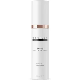 DRMTLGY Anti-Aging Clear Face Sunscreen SPF 45 - Oil-Free Zinc Oxide Sunscreen & Face Moisturizer for Sensitive & Acne-Prone Skin - Lightweight Makeup & Skin Care - FSA HSA Eligible (1.7 oz)