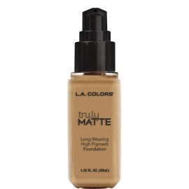 L.A. COLORS Truly Matte Foundation, Warm Honey CLM358 L.A. COLORS Truly Matte Foundation, Warm Honey CLM358