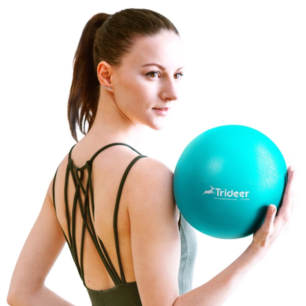 Trideer 9-Inch Pilates Ball with Exercise Guide for Core Strength, Yoga, Stability, Stretching & Physical Therapy Trideer 9-Inch Pilates Ball with Exercise Guide for Core Strength, Yoga, Stability, Stretching & Physical Therapy