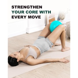 Trideer 9-Inch Pilates Ball with Exercise Guide for Core Strength, Yoga, Stability, Stretching & Physical Therapy Trideer 9-Inch Pilates Ball with Exercise Guide for Core Strength, Yoga, Stability, Stretching & Physical Therapy