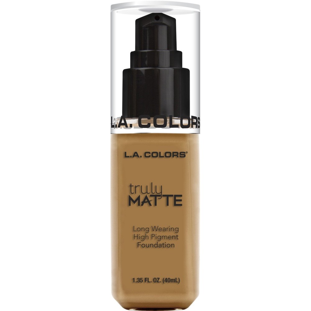 L.A. COLORS Truly Matte Foundation, Deep Tan CLM361 L.A. COLORS Truly Matte Foundation, Deep Tan CLM361