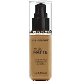 L.A. COLORS Truly Matte Foundation, Deep Tan CLM361