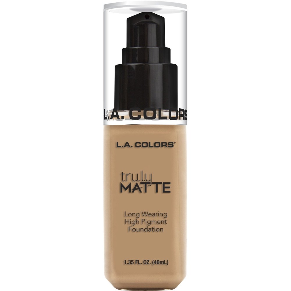 L.A. COLORS Truly Matte Foundation, Soft Beige CLM354 L.A. COLORS Truly Matte Foundation, Soft Beige CLM354