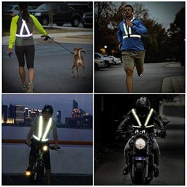Reflective Vest Running Gear, 2Pack High Visible Safety VES for Cycling Jogging Running Walking, Adjustable for Men Women Kids (2, Green) Reflective Vest Running Gear, 2Pack High Visible Safety VES for Cycling Jogging Running Walking, Adjustable for Men Women Kids (2, Green)