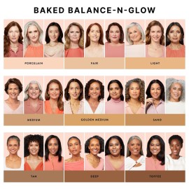 LAURA GELLER NEW YORK Baked Balance-N-Glow Illuminating Foundation - Porcelain - Buildable Sheer to Light Coverage - Satin Finish LAURA GELLER NEW YORK Baked Balance-N-Glow Illuminating Foundation - Porcelain - Buildable Sheer to Light Coverage - Satin Finish