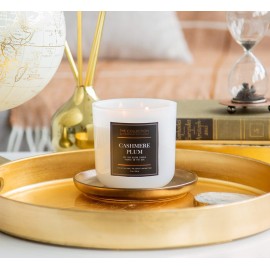 Chesapeake Bay Candle The Collection Two-Wick Scented Candle, Cashmere Plum Medium Jar Chesapeake Bay Candle The Collection Two-Wick Scented Candle, Cashmere Plum Medium Jar