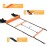 YISSVIC Agility Ladder and Cones 20 Feet 12 Adjustable Rungs Fitness Speed Training Equipment (20 feet, Light Orange)