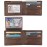 Wallet for Men-Genuine Leather RFID Blocking Bifold Stylish Wallet With 2 ID Window (Coffee-galaxy)