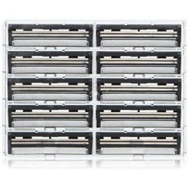 Taconic Shave 100 Twin Blade Razor Cartridges With Lubricating Strip - Compatible With All Gillette Trac 2 , G2, G II, Contour, Vector And Gillette Atra Razor Handles - Made In The Usa