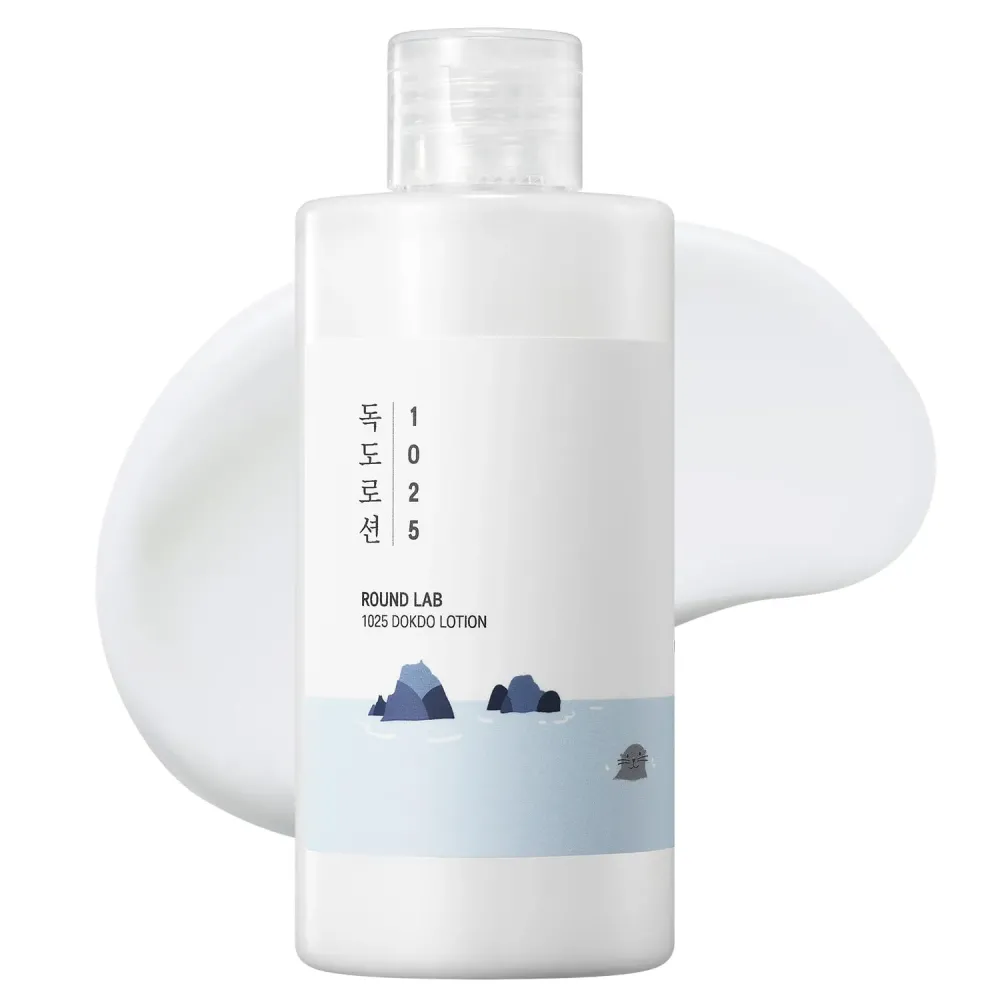 ROUND LAB 1025 Dokdo Lotion 6.76 Fl Oz, Intense Long-Lasting Hydration with Triple Hyaluronic Acid, Fluid Texture for Skin Barrier Protection, Face Moisturizer for Deep Moisture, Korean Skin Care ROUND LAB 1025 Dokdo Lotion 6.76 Fl Oz, Intense Long-Lasting Hydration with Triple Hyaluronic Acid, Fluid Texture for Skin Barrier Protection, Face Moisturizer for Deep Moisture, Korean Skin Care