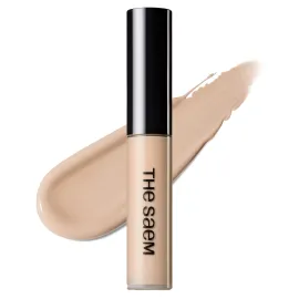 THE SAEM Cover Perfection Tip Concealer, Liquid Multi-Use Concealer, Full Coverage Makeup for Acne Dark Spots Dark Circles Hyperpigmentation and Blemishes, 0.2 fl.oz. (1.75 Middle Beige)