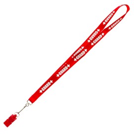 BLARIX Guard Whistle and Lanyard with Print (Red and Red) BLARIX Guard Whistle and Lanyard with Print (Red and Red)