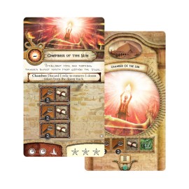 Elder Sign Omens of the Pharaoh Board Game EXPANSION - Egyptian Adventure! Cooperative Horror Mystery Game, Ages 14+, 1-8 Players, 1-2 Hour Playtime, Made by Fantasy Flight Games