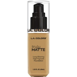 L.A. COLORS Truly Matte Foundation, Golden Beige CLM357