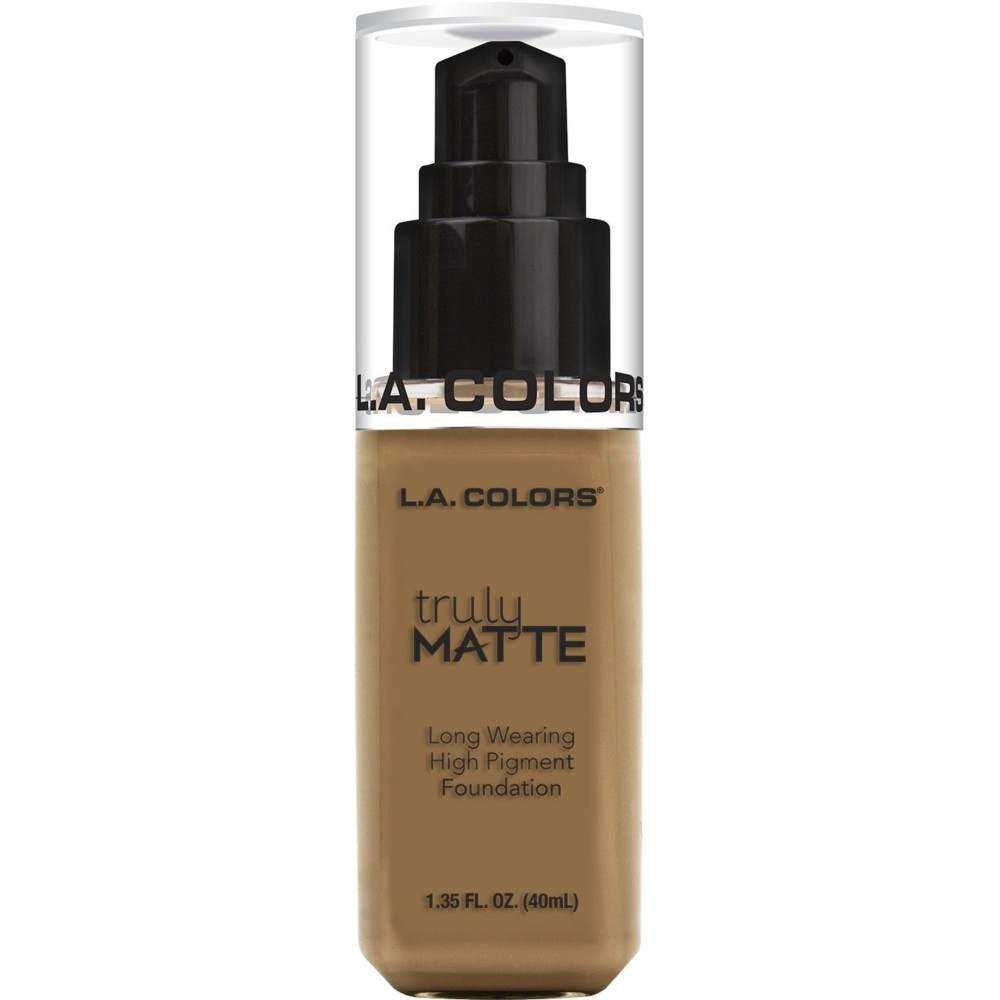 L.A. COLORS Truly Matte Foundation, Warm Caramel CLM362 L.A. COLORS Truly Matte Foundation, Warm Caramel CLM362