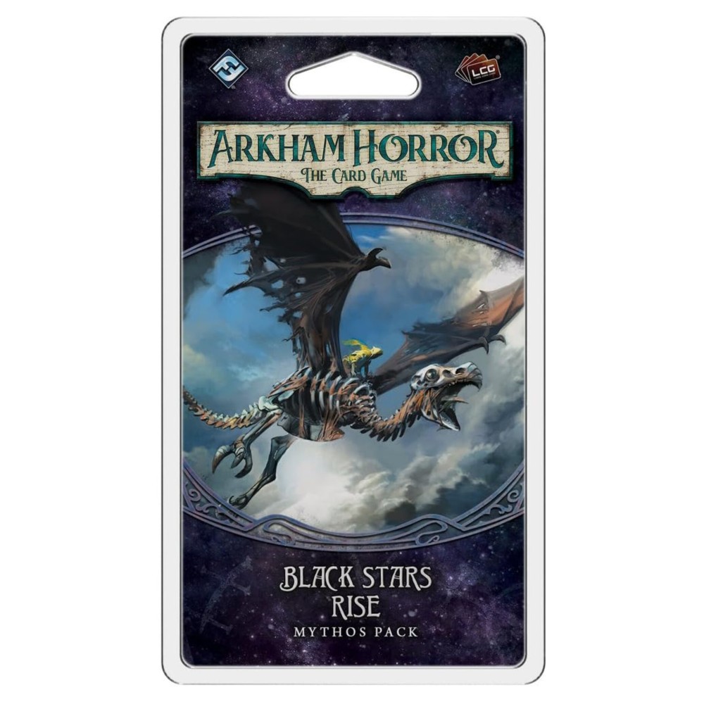 Arkham Horror The Card Game Black Stars Rise MYTHOS PACK - Face the Madness on Mont Saint-Michel! Cooperative Living Card Game, Ages 14+, 1-4 Players, 1-2 Hour Playtime, Made by Fantasy Flight Games Arkham Horror The Card Game Black Stars Rise MYTHOS PACK - Face the Madness on Mont Saint-Michel! Cooperative Living Card Game, Ages 14+, 1-4 Players, 1-2 Hour Playtime, Made by Fantasy Flight Games