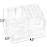 Masirs Clear Cosmetic Storage Organizer, Easily Sort Make-up, Jewelry & Hair Accessories, Looks Elegant on Your Vanity, Bathroom Counter or Dresser, Transparent Design for Easy Visibility