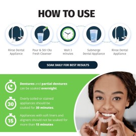 TCS Fresh Dental Appliance Cleaner, 24 Count Professional Strength Concentrated Cleanser Powder - Flexible Partial Cleaners, Denture Cleaner & Dental Night Guard Cleaner, Mint Flavor (6 Month Supply) TCS Fresh Dental Appliance Cleaner, 24 Count Professional Strength Concentrated Cleanser Powder - Flexible Partial Cleaners, Denture Cleaner & Dental Night Guard Cleaner, Mint Flavor (6 Month Supply)