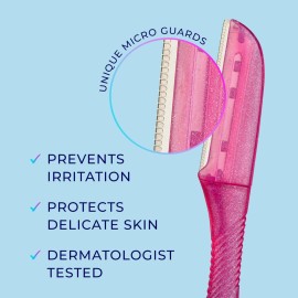 Schick Hydro Silk Touch-Up Dermaplaning Tool with Precision Cover, 3ct | Dermaplane Razor, Face Razors for Women, Peach Fuzz Remover Schick Hydro Silk Touch-Up Dermaplaning Tool with Precision Cover, 3ct | Dermaplane Razor, Face Razors for Women, Peach Fuzz Remover