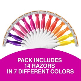 BIC Soleil Smooth Colors Women\'s Disposable with 3 Blade Razors, Razors for Women, 14-Pack BIC Soleil Smooth Colors Women\'s Disposable with 3 Blade Razors, Razors for Women, 14-Pack