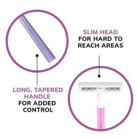 BIC Silky Touch Women\'s Disposable Razors, With 2 Blades, Pretty Pastel Razor Handles, 40 Count Value Pack of Womens Razors BIC Silky Touch Women\'s Disposable Razors, With 2 Blades, Pretty Pastel Razor Handles, 40 Count Value Pack of Womens Razors