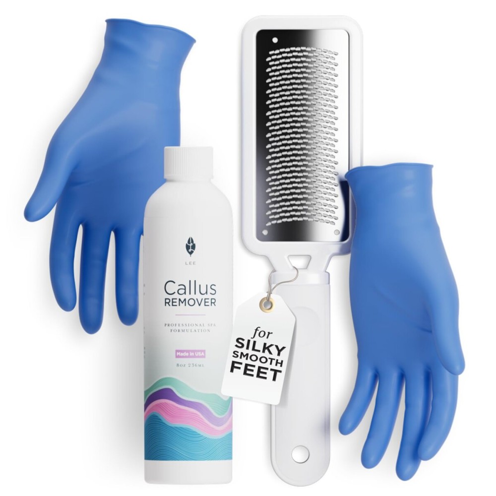 Lee Beauty Professional Callus Remover for Feet - Extra Strength Gel & Rasp Foot File Kit - Original Formula for Dead Skin Remover for Cracked Heels & Dry Skin-Pedicure Supplies for Smooth Foot - 8 Oz Lee Beauty Professional Callus Remover for Feet - Extra Strength Gel & Rasp Foot File Kit - Original Formula for Dead Skin Remover for Cracked Heels & Dry Skin-Pedicure Supplies for Smooth Foot - 8 Oz