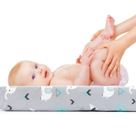 Stretchy Changing Pad Covers for Boys Girls,2 Pack Jersey Knit,Elephant & Whale Stretchy Changing Pad Covers for Boys Girls,2 Pack Jersey Knit,Elephant & Whale