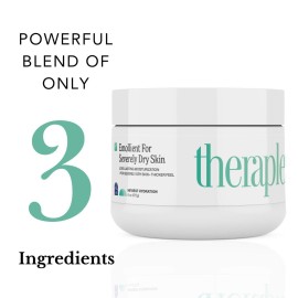 THERAPLEX Emollient Cream for Dry Skin - No Parabens or Preservatives, Noncomedogenic, Fragrance-free, Dermatologist Recommended - Long-lasting Moisturizing Cream and Heaviest Hydration (6 Oz)