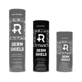 Recovery Aftercare Derm Shield Tattoo Cover Up Patch - Latex-Free & Waterproof Tattoo Aftercare Bandage - Transparent Matte Film - Breathable & Flexible - Promotes Healing & Skin Renewal (7.9 x 8yd) Recovery Aftercare Derm Shield Tattoo Cover Up Patch - Latex-Free & Waterproof Tattoo Aftercare Bandage - Transparent Matte Film - Breathable & Flexible - Promotes Healing & Skin Renewal (7.9 x 8yd)