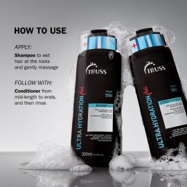 TRUSS Ultra Hydration PLUS Shampoo - For Color and Chemical Treated Hair - Restores Elasticity, Revitalizes, Adds Body & Shine to All Hair Types & Textures