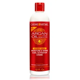 Creme of Nature, Argan Oil Moisture & Shine Curl Activator Crme, Argan Oil of Morocco, 12 Fl Oz