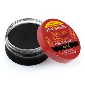Creme of Nature with Argan Oil From Morocco Perfect Edges Hair Gel, 24 Hour Hold with Moisture and Exotic Shine, Black, 2.25 Oz (Pack of 1) Creme of Nature with Argan Oil From Morocco Perfect Edges Hair Gel, 24 Hour Hold with Moisture and Exotic Shine, Black, 2.25 Oz (Pack of 1)