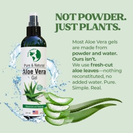 Earth\'s Daughter Organic Aloe Vera Gel from 100% Pure and Natural Cold Pressed Aloe - Great for Face - Hair - Acne - Sunburn - Bug Bites - Rashes - Eczema - 8 Oz. Earth\'s Daughter Organic Aloe Vera Gel from 100% Pure and Natural Cold Pressed Aloe - Great for Face - Hair - Acne - Sunburn - Bug Bites - Rashes - Eczema - 8 Oz.