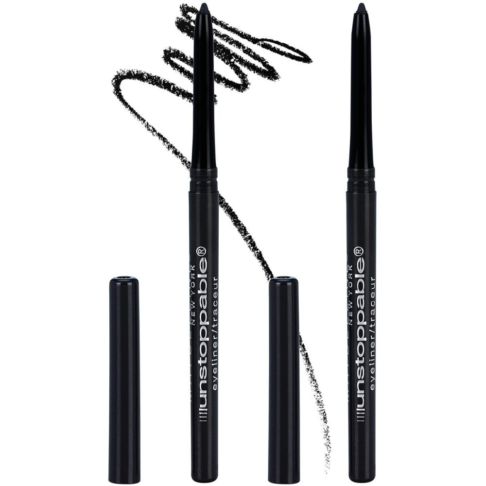 Maybelline Unstoppable Waterproof Mechanical Black Eyeliner Pencil, Easy to Apply, Smooth Glide, Up to 24 Hour Wear, Onyx, Pack of 2 Maybelline Unstoppable Waterproof Mechanical Black Eyeliner Pencil, Easy to Apply, Smooth Glide, Up to 24 Hour Wear, Onyx, Pack of 2