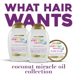 OGX Extra Strength Damage Remedy + Coconut Miracle Oil Shampoo & Conditioner for Dry, Frizzy or Coarse Hair, Hydrating & Flyaway Taming Conditioner, Paraben-Free, Sulfate-Free, 13 Fl Oz, 2 Pack OGX Extra Strength Damage Remedy + Coconut Miracle Oil Shampoo & Conditioner for Dry, Frizzy or Coarse Hair, Hydrating & Flyaway Taming Conditioner, Paraben-Free, Sulfate-Free, 13 Fl Oz, 2 Pack
