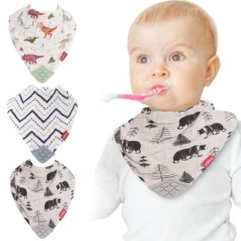 Nuby Baby Bibs - 3 Pc Muslin Bibs - Reversible 100% Natural Cotton Teething Bib - Baby Bibs For Girls And Boys, Baby Essentials Nuby Baby Bibs - 3 Pc Muslin Bibs - Reversible 100% Natural Cotton Teething Bib - Baby Bibs For Girls And Boys, Baby Essentials