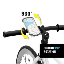 Nite Ize Wraptor Rotating Smartphone Bar Mount - Cell Phone Mount for Bikes, Strollers & More - Easy-to-Use & Adjustable Phone Accessories - Grey Nite Ize Wraptor Rotating Smartphone Bar Mount - Cell Phone Mount for Bikes, Strollers & More - Easy-to-Use & Adjustable Phone Accessories - Grey