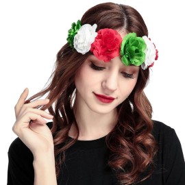 Love Sweety Rose Flower Headband Floral Crown Mexican Hair Wreath (Christmas) Love Sweety Rose Flower Headband Floral Crown Mexican Hair Wreath (Christmas)