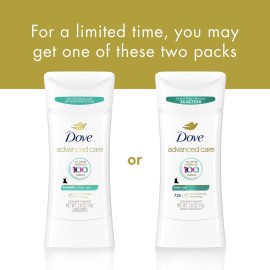 Dove Advanced Care Antiperspirant Deodorant Stick Sheer Cool for Soft, Resilient Skin, with 72-Hour Sweat & Odor Protection, 2.6 oz Dove Advanced Care Antiperspirant Deodorant Stick Sheer Cool for Soft, Resilient Skin, with 72-Hour Sweat & Odor Protection, 2.6 oz