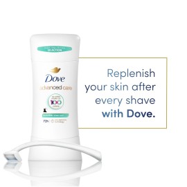 Dove Advanced Care Antiperspirant Deodorant Stick Sheer Cool for Soft, Resilient Skin, with 72-Hour Sweat & Odor Protection, 2.6 oz Dove Advanced Care Antiperspirant Deodorant Stick Sheer Cool for Soft, Resilient Skin, with 72-Hour Sweat & Odor Protection, 2.6 oz