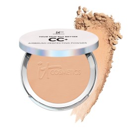 IT Cosmetics CC+ Airbrush Perfecting Powder Foundation (Medium Tan) - Sheer to Full Coverage Pressed Powder, Blurring Pores & Dark Spots, Anti-Aging Face Makeup, Collagen & Niacinamide - 0.33 oz IT Cosmetics CC+ Airbrush Perfecting Powder Foundation (Medium Tan) - Sheer to Full Coverage Pressed Powder, Blurring Pores & Dark Spots, Anti-Aging Face Makeup, Collagen & Niacinamide - 0.33 oz