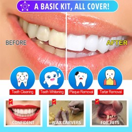 G.CATACC Dental Tools, Dental Pick Teeth Cleaning Tools Hygiene Kit, Plaque Remover for Teeth, Professional Stainless Steel Tooth Scraper Plaque Tartar Cleaner - with Case G.CATACC Dental Tools, Dental Pick Teeth Cleaning Tools Hygiene Kit, Plaque Remover for Teeth, Professional Stainless Steel Tooth Scraper Plaque Tartar Cleaner - with Case