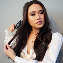 FHI Heat UNbrush Detangling Brush for Pain-Free Brushing on All Wet or Dry Hair Types - Durable DuoFlex Anti-Static Bristles, Lightweight Handle, Vented Hair Brush, Grey